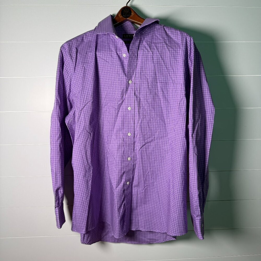 Lauren Ralph Lauren Black Label Men's Button Down Shirt Sz 18 1/2 34/35 2XL